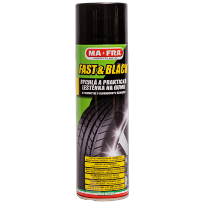 MA-FRA VIP чернение для шин с восстанавливающим эффектом FAST & BLACK (spray) 500мл H0692