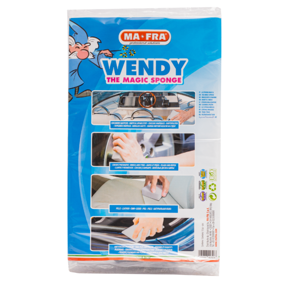Spugna Melamminica Ma-Fra Wendy Per Rimozione Macchie Su Pelle E Tela - Foto 3