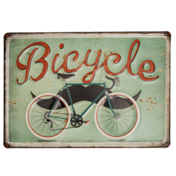 Табличка металлическая 30х20 см (Bicycle) DE-3020-B