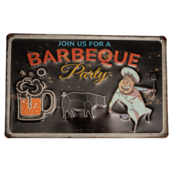 Табличка металлическая 30х20 см (Barbeque Party) DE-3020-BP