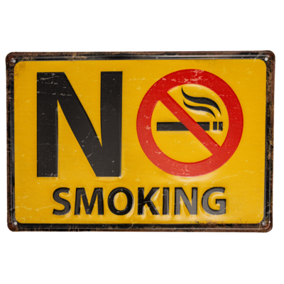 Табличка металлическая 30х20 см «No smoking» DE-3020-NS