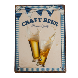 Табличка металлическая 30х40 см «Craft Beer» DE-3040-CB
