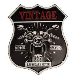 Табличка металлическая фигурная 33х39 см «Vintage» DE-3339-V