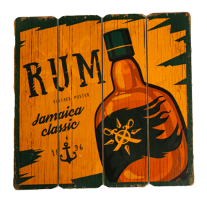 Табличка декоративная МДФ 40х40 см «Rum» DE-4040MDF-R
