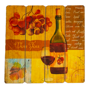 Табличка декоративная МДФ 40х40 см «Wine» DE-4040MDF-W