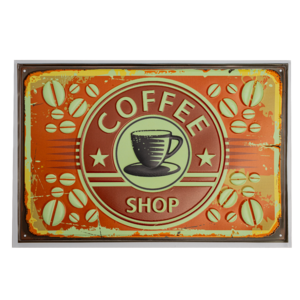 Наклейка декоративная для украшения помещений «Винтаж» 20х30 см «Cofee Shop» VIN-1 (CS)