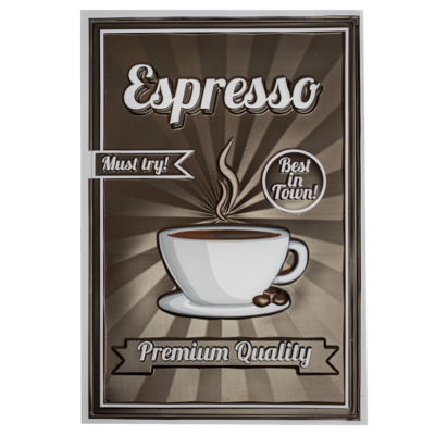 Наклейка декоративная для украшения помещений «Винтаж» 20х30 см «Espresso» VIN-1 (E)