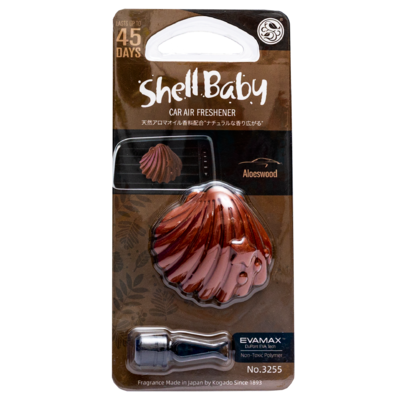 Kogado Ароматизатор полимерный Shell Baby на кондиционер Sandalwood/Aloeswood 3255
