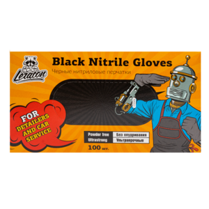 Перчатки нитриловые, черные LERATON, L 100шт L1094