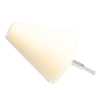 A302 100 мм - Конусный полутвердый полировальник (белый) - Polishing Cone WHITE CONE-W