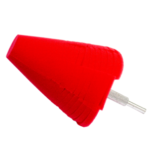 A302 100 мм - Конусный ультрамягкий полировальник (красный) - Polishing Cone RED CONE-R