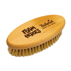 Foam Heroes Щетка для очистки кожи Natural Boar's Hair Brush, 15.4x6.6см FHA011
