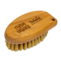 Foam Heroes Щетка для очистки кожи Natural Boar's Hair Brush, 10.2x5.5см FHA015