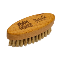 Foam Heroes Щетка для очистки кожи Heroes Natural Boar's Hair Brush, 8.4x2.9см FHA016
