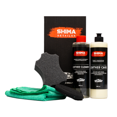 Shima Detailer Набор для ухода за кожей автомобиля Basic leather care set