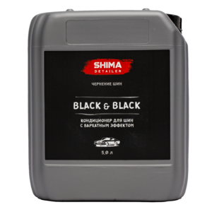 Shima Detailer Кондиционер для шин с бархатным эффектом Black&black 5л