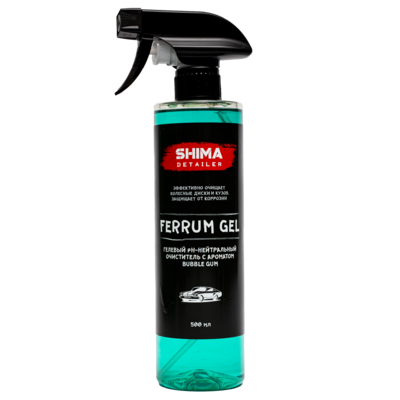 Shima Detailer Гелевый ph-нейтральный очиститель Ferrum gel Bubble gum 500мл
