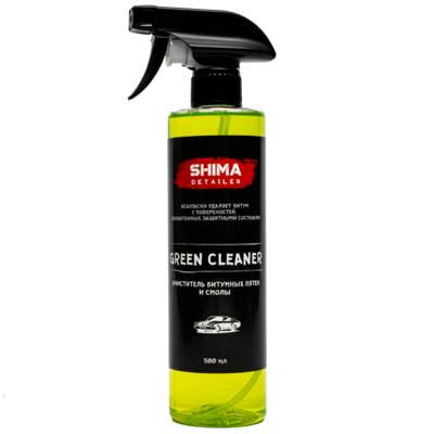 Shima Detailer Очиститель битумных пятен и смолы Green cleaner 500мл