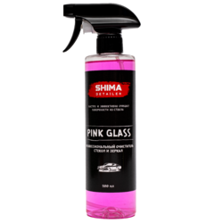 Shima Detailer Профессиональный быстродействующий очиститель стекол и зеркал Pink glass 500мл