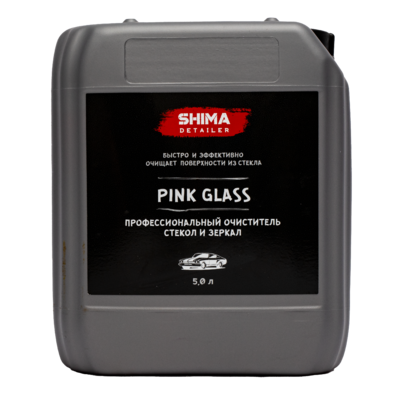 Shima Detailer Профессиональный быстродействующий очиститель стекол и зеркал Pink glass 5л