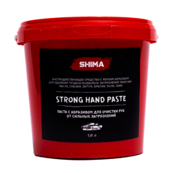 Shima Detailer Паста с абразивом для очистки рук от сильных загрязнений Strong Hand Paste 1л