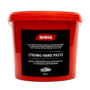 Shima Detailer Паста с абразивом для очистки рук от сильных загрязнений Strong Hand Paste 5,6л