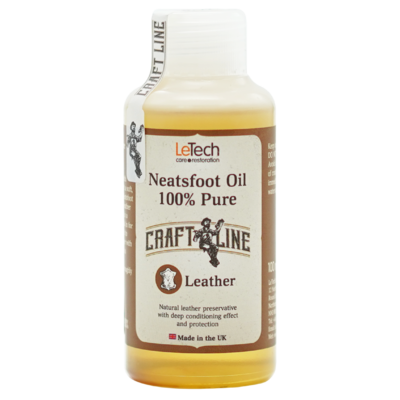 LeTech Костное масло натуральное (с запахом натуральной кожи) Neatsfoot Oil Natural 100% Pure 100мл