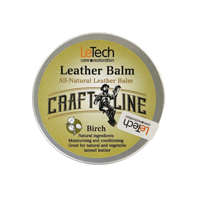 LeTech Натуральный бальзам для кожи (запах дёгтя) Leather Balm Birch 60мл