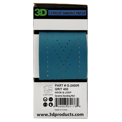 3D Шлифовальный материал в полосе Ceramic Paper 2-3/4'x13yd 400 Grit Multi-Hole G-2400R