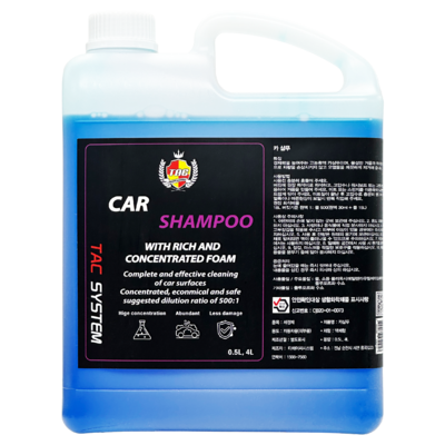 TAC System Шампунь пенный для автомобилей Car Shampoo 4л