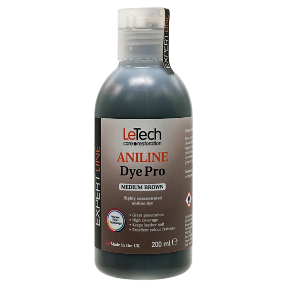 LeTech Анилиновый краситель для кожи (Aniline Dye Pro) Medium Brown ...