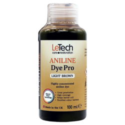 LeTech Анилиновый краситель для кожи (Aniline Dye Pro) Light Brown Expert Line 100мл