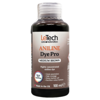 LeTech Анилиновый краситель для кожи (Aniline Dye Pro) Medium Brown Expert Line 100мл