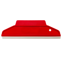 Uzlex Ракель RUBBER жёсткий красный, форма 2 в 1, со съемной силиконовой вставкой, 195 x 60 мм 21910001