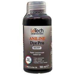 LeTech Анилиновый краситель для кожи (Aniline Dye Pro) Brown Expert Line 100мл