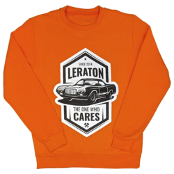 LERATON WEAR Свитшот c начесом Premium «Ranchero the one who cares» оранжевый, размер XL