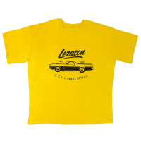 LERATON WEAR Футболка оверсайз Premium «Ranchero it's all about details» желтая размер M