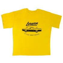 LERATON WEAR Футболка оверсайз Premium «Ranchero it's all about details» желтая размер M