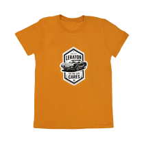 LERATON WEAR Футболка детская Premium «Ranchero the one who cares» оранжевая, рост 134-146