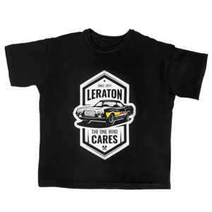 LERATON WEAR Футболка оверсайз Elastane «Ranchero the one who cares coloured limited» черная, размер S