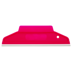 Uzlex Ракель RUBBER мягкий розовый, форма 2 в 1, со съемной ПВХ вставкой, 195 x 60 мм 2191003 