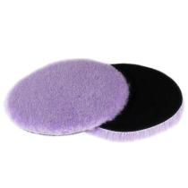 A302 Меховой круг «Лиловый«» на Липучке DA (короткий ворс 8 мм) 155/8 мм  HWPDAV-155