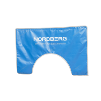 NORDBERG Накидка на крыло 110х65 прямоугольная с вырезом с магнитом и подкладкой NN1