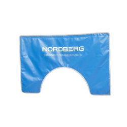 NORDBERG Накидка на крыло 110х65 прямоугольная с вырезом с магнитом и подкладкой NN1