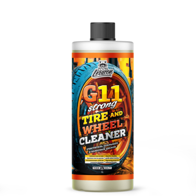 Высококонцентрированный очиститель покрышек и колесных дисков LERATON G11 STRONG 1л