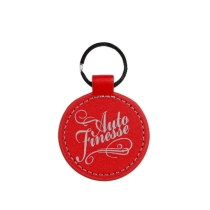 Auto Finesse Брелок для ключей, красный Round Leather Keyring Red