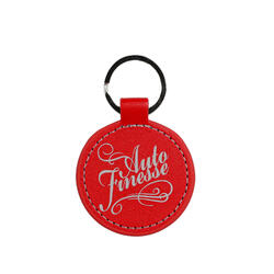 Auto Finesse Брелок для ключей, красный Round Leather Keyring Red