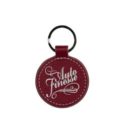 Auto Finesse Брелок для ключей, бордовый Round Leather Keyring Maroon