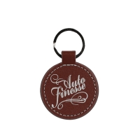 Auto Finesse Брелок для ключей, коричневый Round Leather Keyring Dark Brown