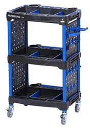 Nordberg Тележка инструментальная, 3 пластиковые полки, синяя T32B